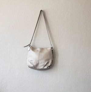 COACH GREY LEATHER BAG..SIZE S/M